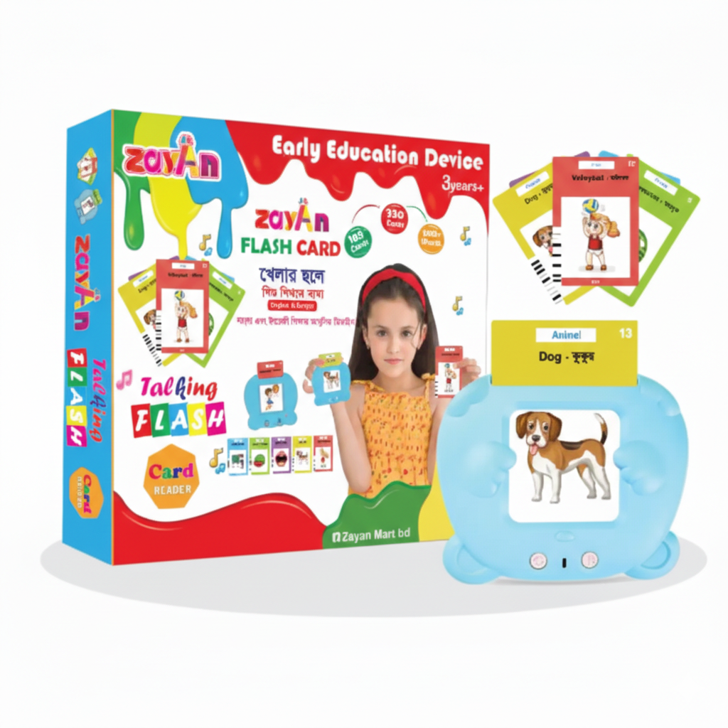 3-in-1 Interactive Talking Flash Card Device